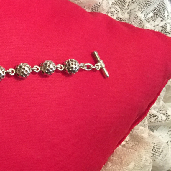Sterling Silver Golf Theme Bracelet - Picture 4 of 4